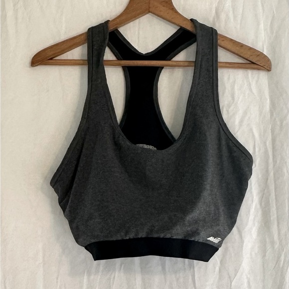 Avia Women’s Gray/Black Sports Bra with removable Padding size XXXL 3X - Picture 2 of 6